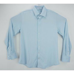 Versattire Versatile Mens XL Long Sleeve Blue Breathable Stretch Button Up Shirt